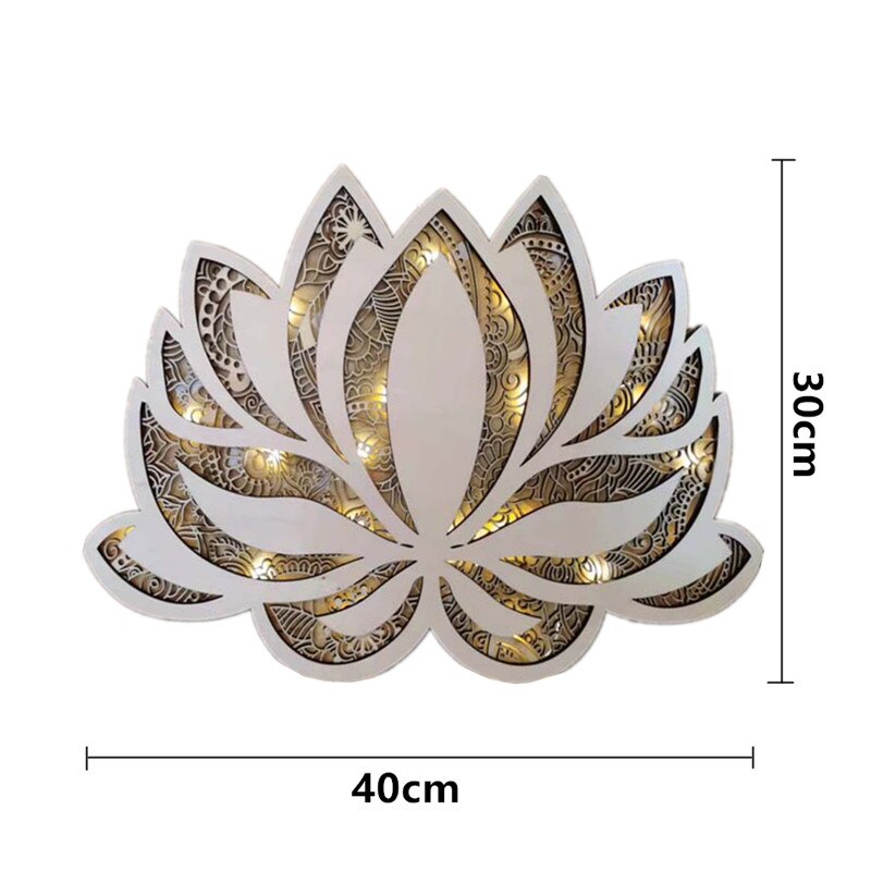 ZenBlossom – LED-Wandleuchte mit Lotus-Mandala für harmonische Lichtakzente