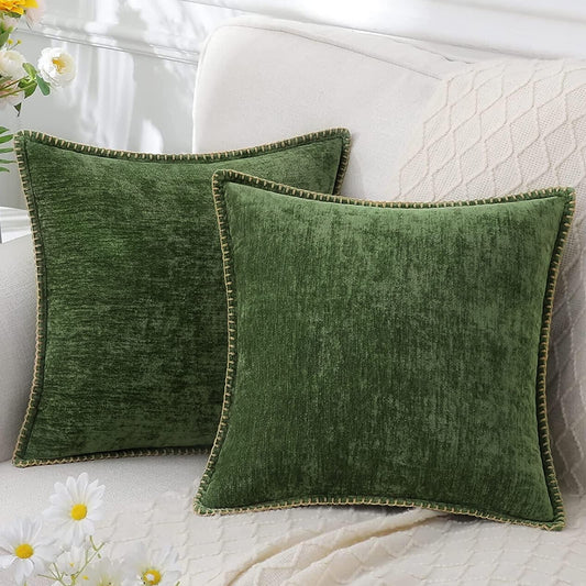 Audrey – Chenille-Kissenhülle für luxuriöse Wohnakzente
