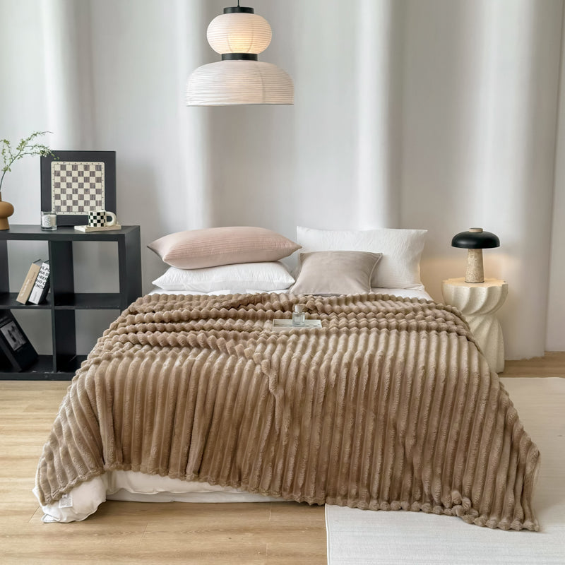 Luxuriöse Gewichtsdecke aus Samt für Sofa und Bett