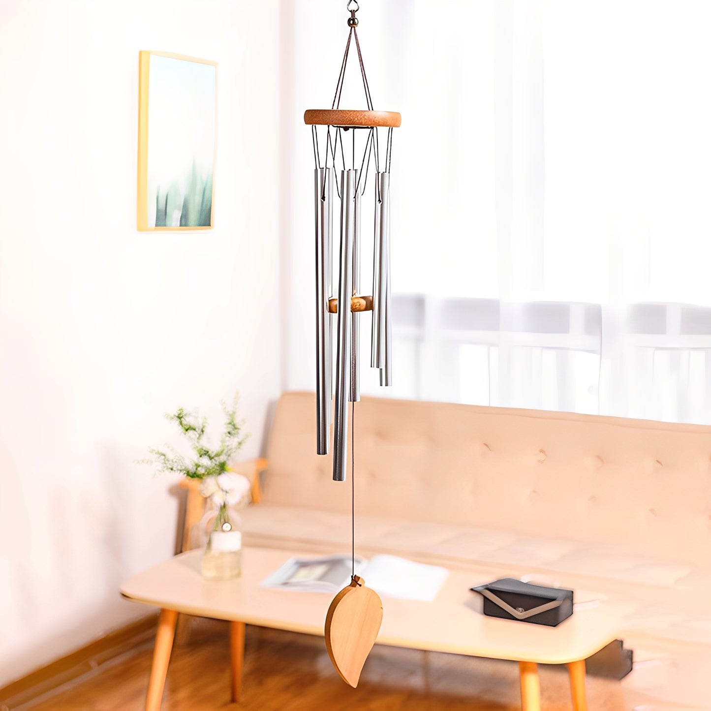 Mariah – Windspiel aus Massivholz und Metall