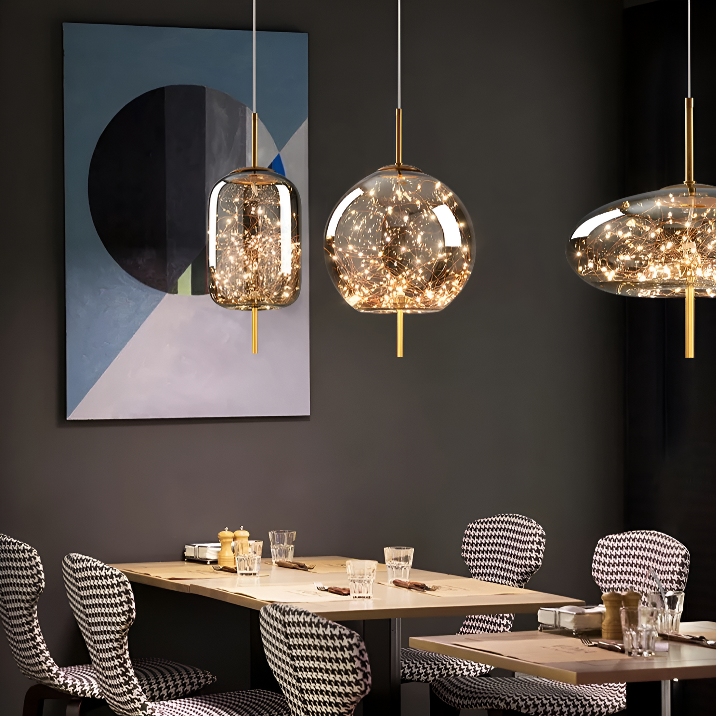 Auren – Minimalistische Glas-Pendelleuchte