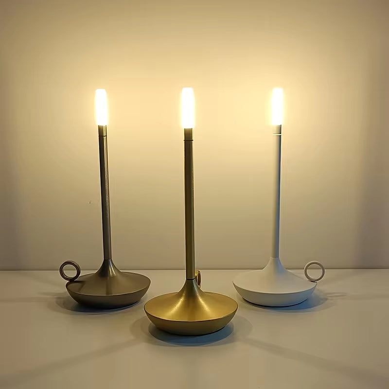 Elina – Tragbare Retro Tischlampe mit Kerzenlicht-Effekt