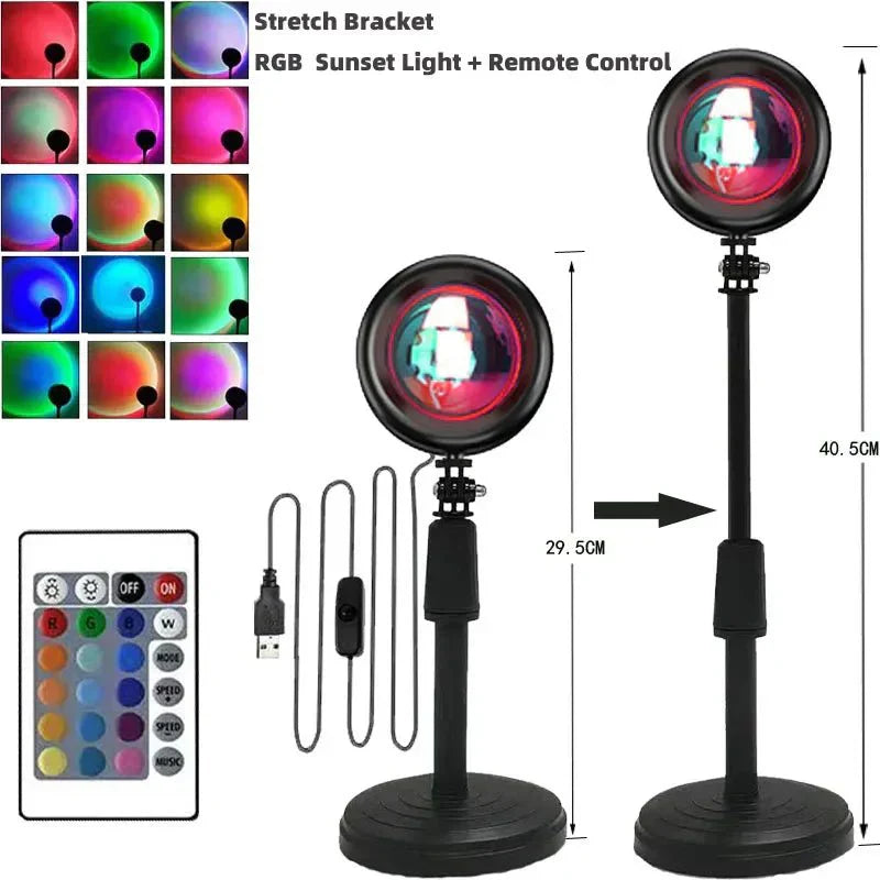 SunAura – LED-Projektor für Sonnenuntergangsstimmung in 15 Farben