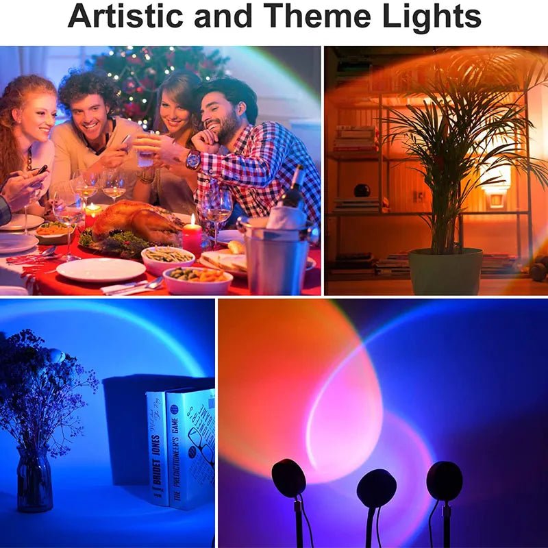 SunAura – LED-Projektor für Sonnenuntergangsstimmung in 15 Farben