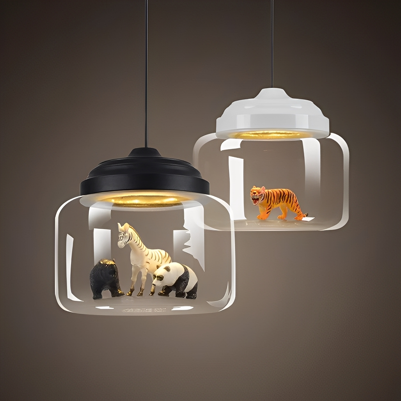 Nilo – Moderne Cartoon Glas-Pendelleuchte