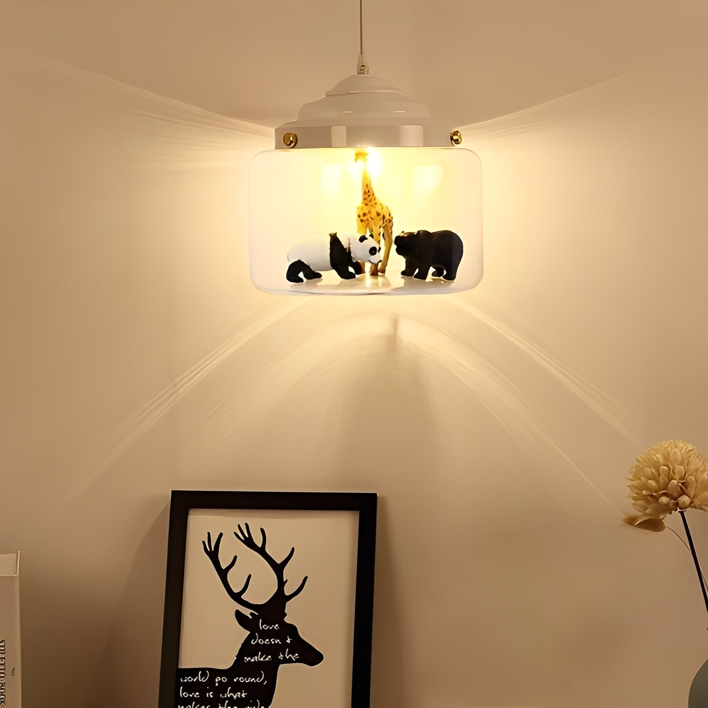 Nilo – Moderne Cartoon Glas-Pendelleuchte