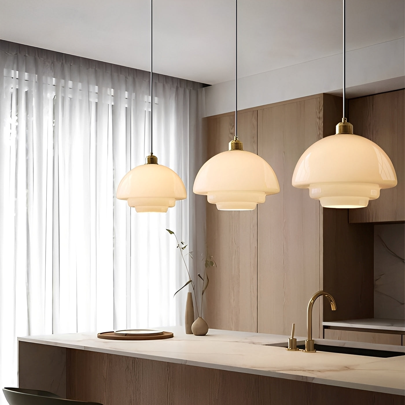 Lucine – Minimalistischer Glas-Kronleuchter