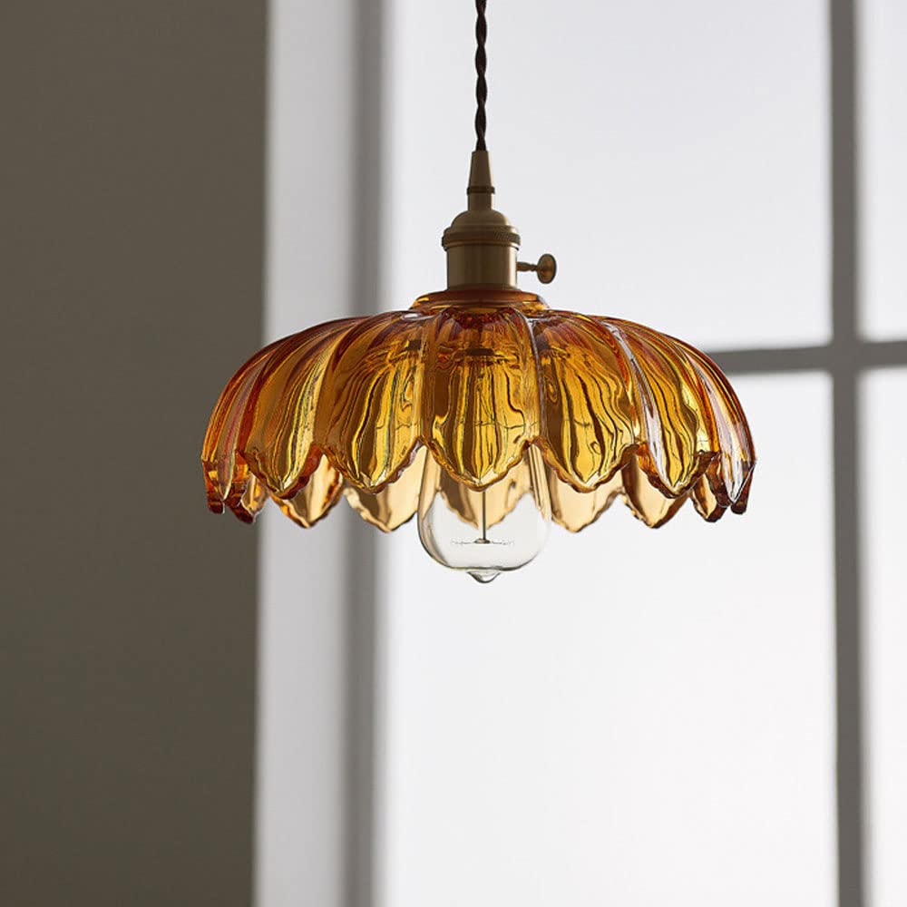 Celeste – Messingfarbener Glas-Kronleuchter
