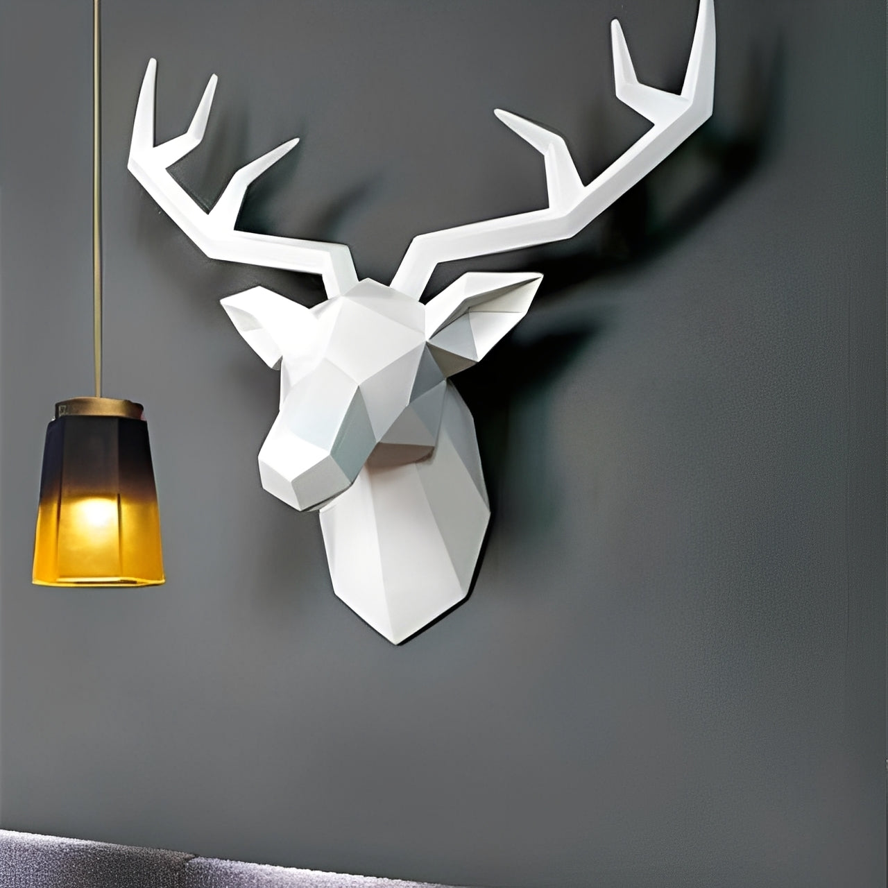 NordicAntler – Vintage Wanddekoration im Antilopenkopf-Design