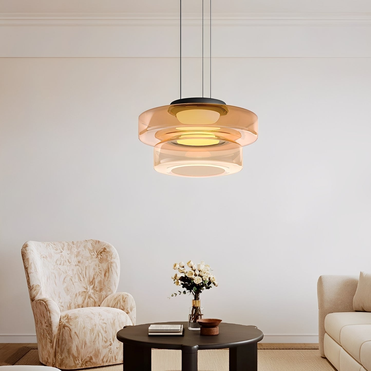 Aurora – Eleganter Nordischer Glas-Kronleuchter