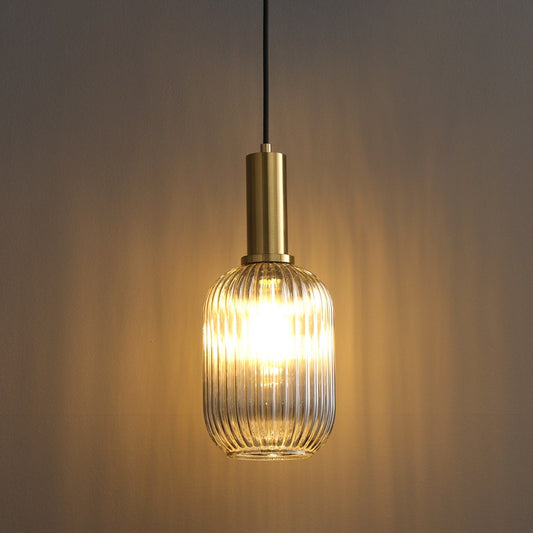 Serava – Retro-Hängelampe aus Glas