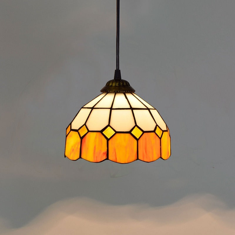Roku – Mediterraner Kronleuchter aus Buntglas