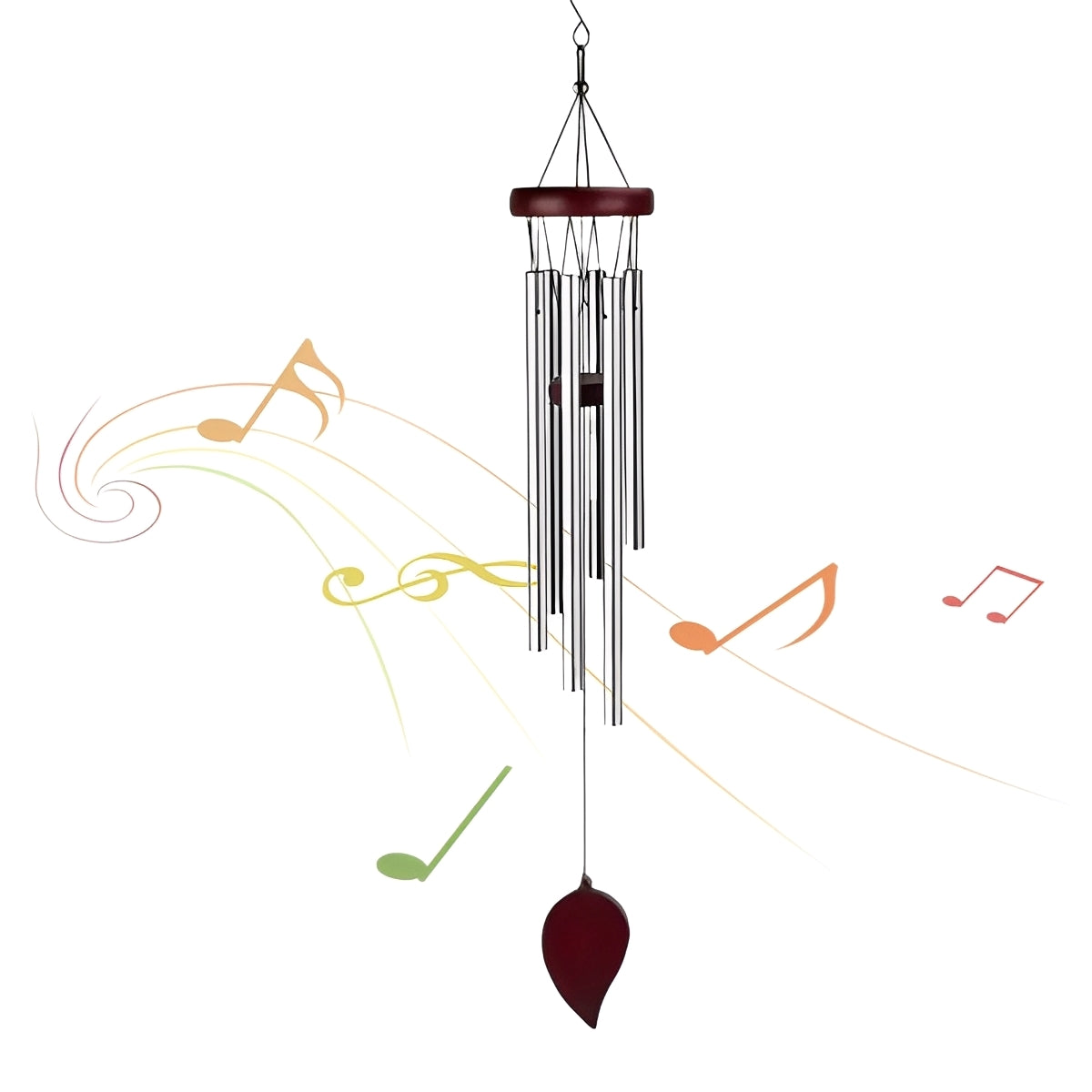 Mariah – Windspiel aus Massivholz und Metall