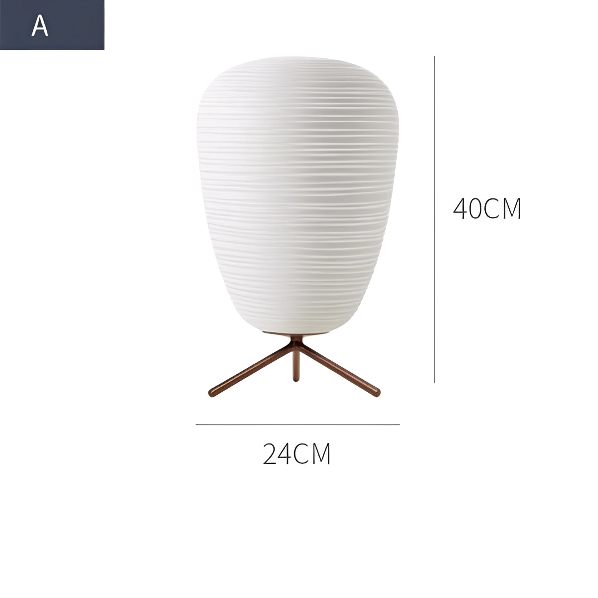 Leona – Moderne Glas Nachttischlampe