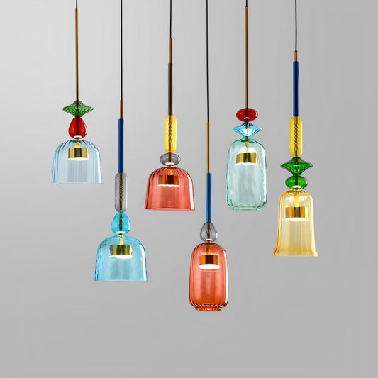 Liv – Retro Macaron-Hängeleuchte im Nordic Style