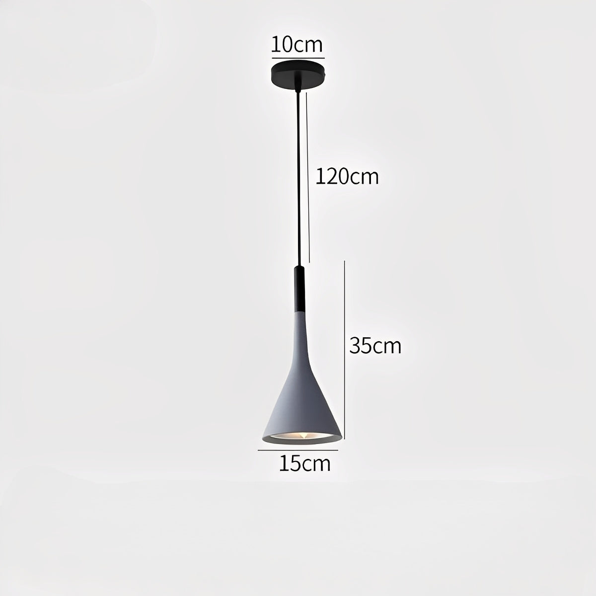 Arashi – Moderne Aluminium-Horn-Hängelampe