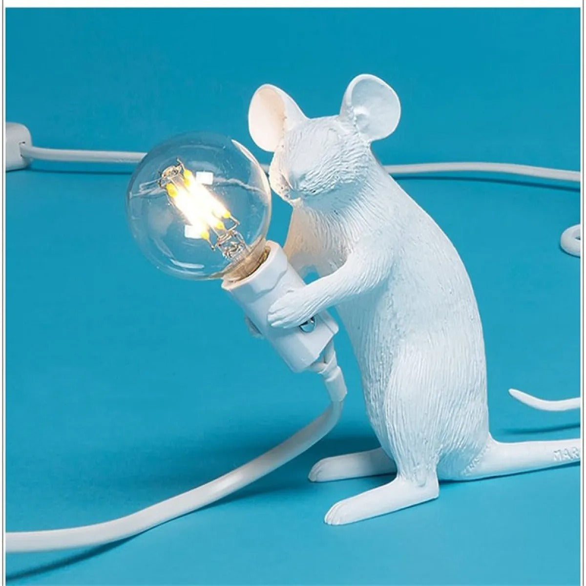 Nilla – Kreative Mini-Mauslampe aus Kunstharz im Nordic-Stil