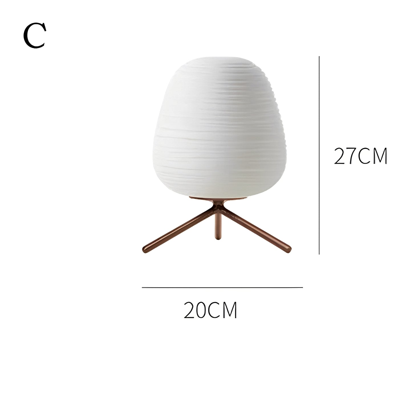 Leona – Moderne Glas Nachttischlampe
