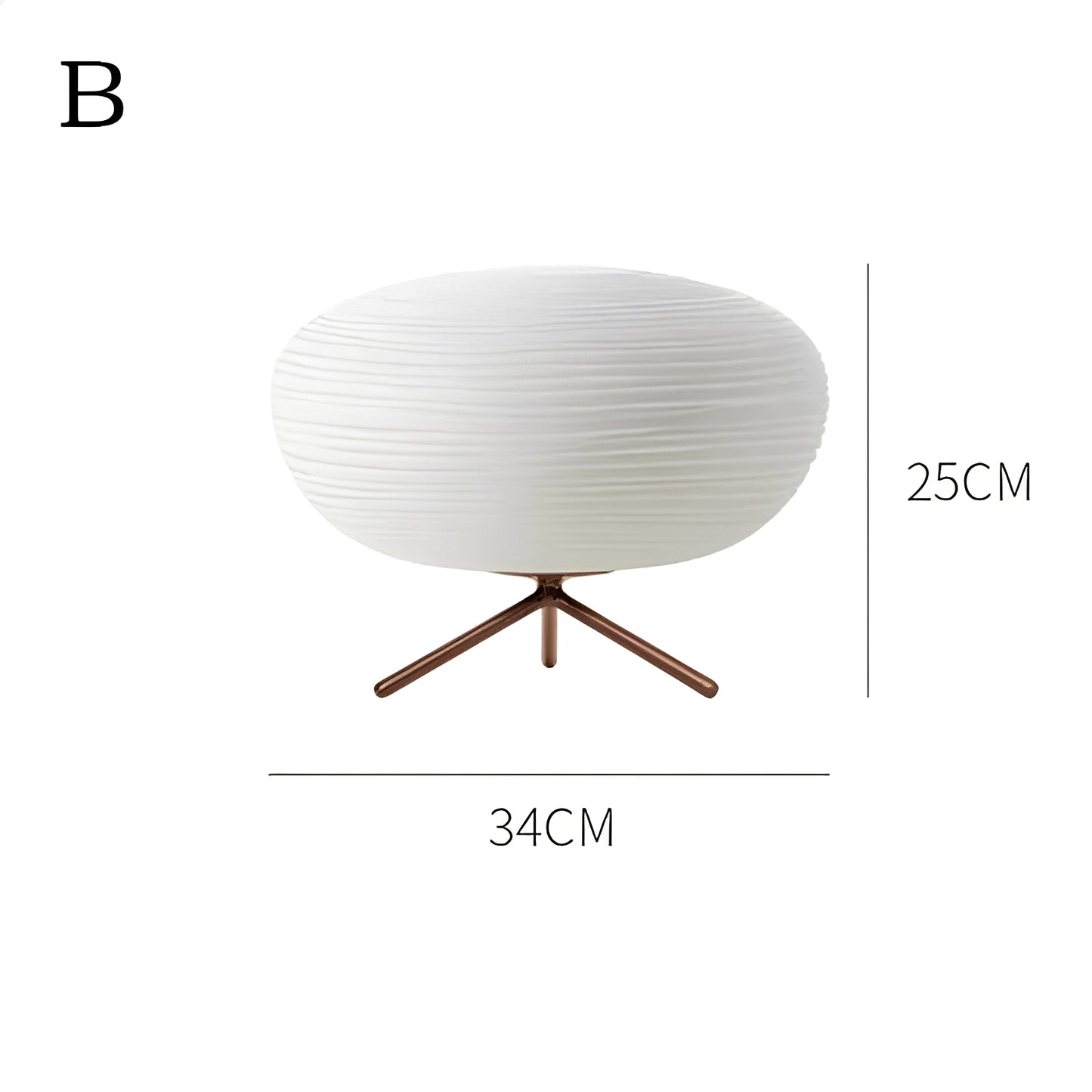 Leona – Moderne Glas Nachttischlampe