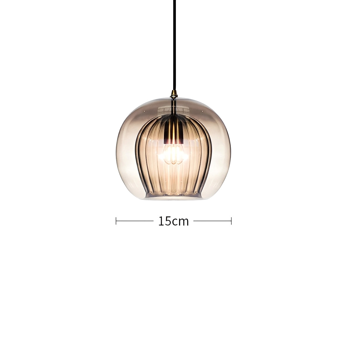 Mira – Schlichte Glas-Pendelleuchte