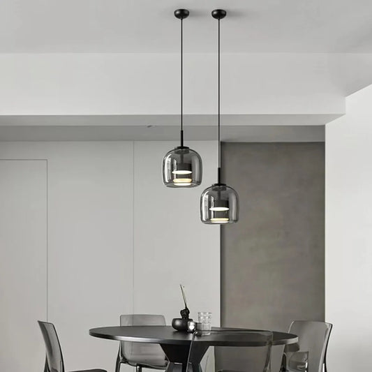 Solenn – Retro Moderne Glas LED Pendelleuchte