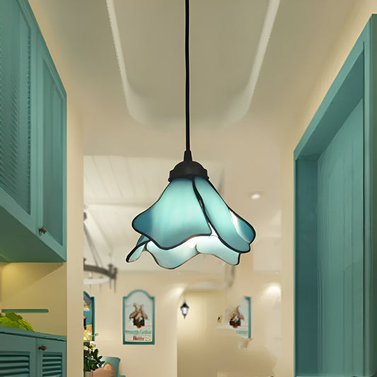 Vivienne – Tiffany Retro Glas-Hängeleuchte