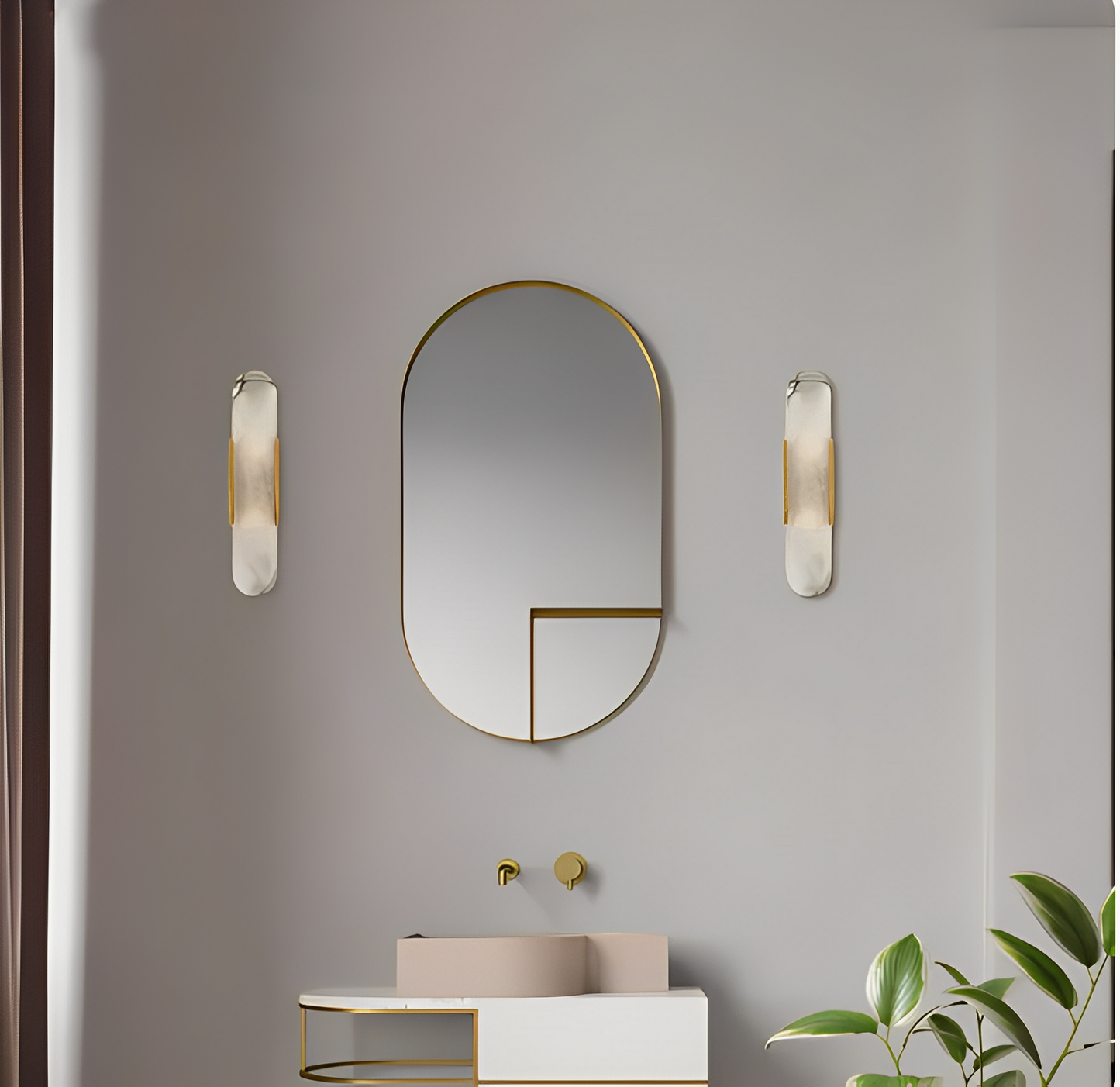 Orro – Postmoderne LED-Wandleuchte mit Marmor-Optik