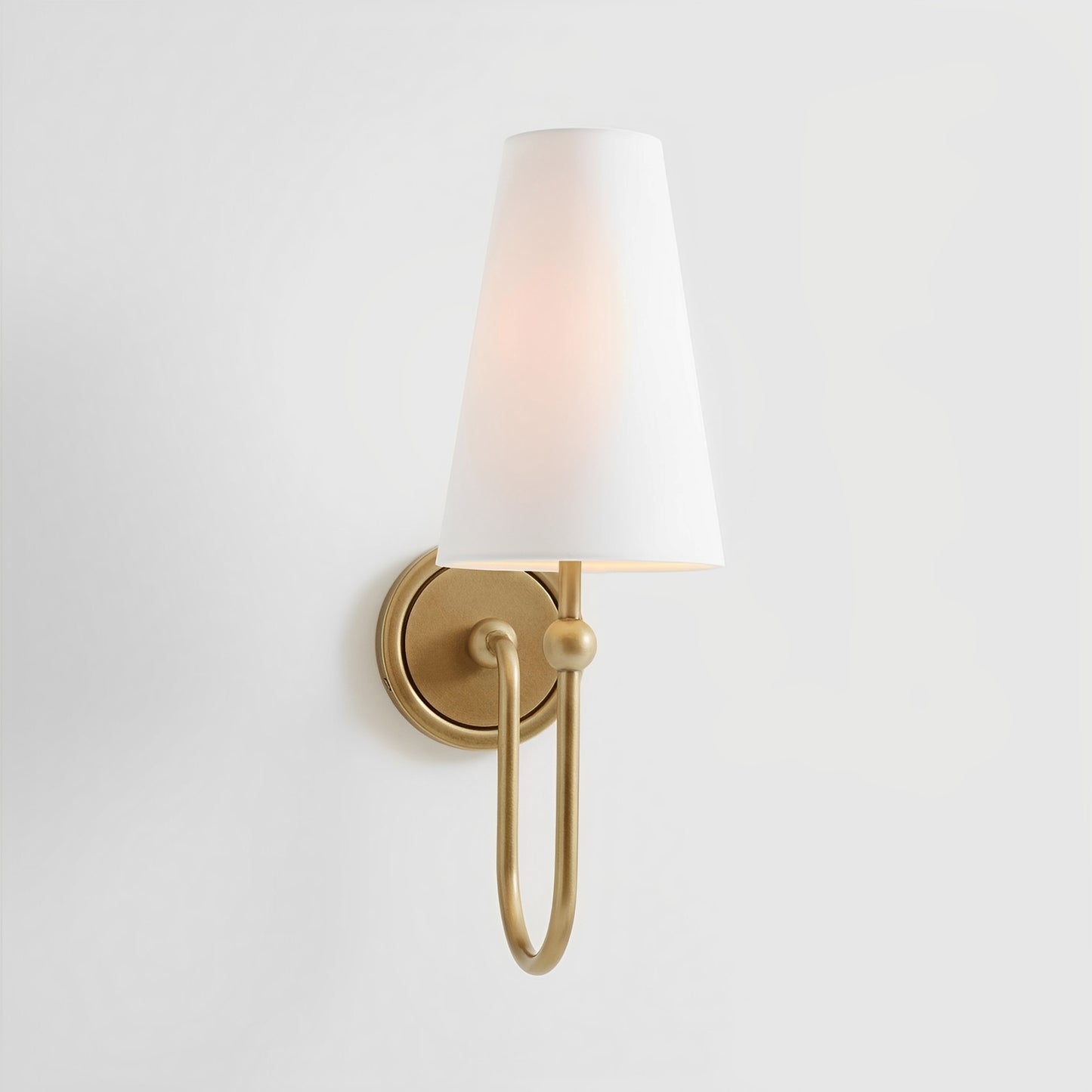 Eloise – Französische Wandleuchte aus Kupfer & Leinen