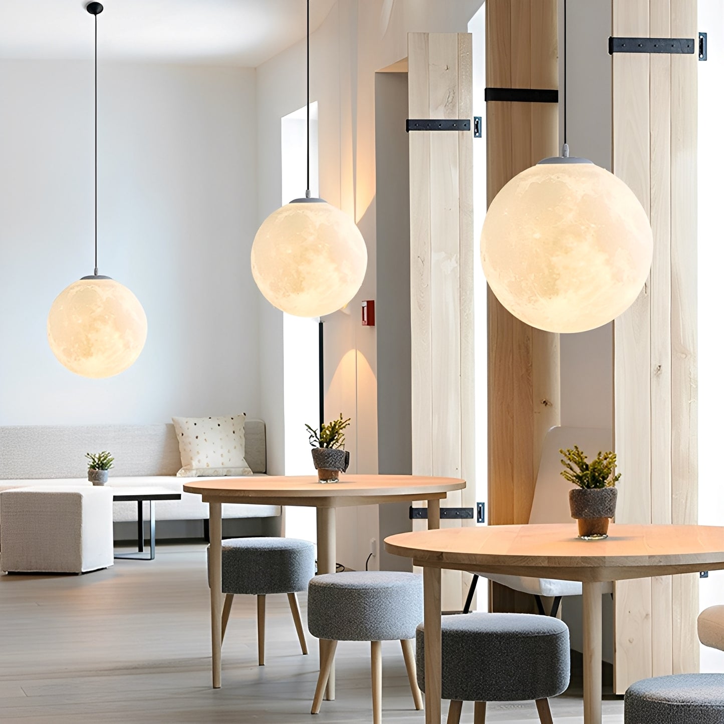 Luna – 3D Mond-Kronleuchter im Modern Minimalist Style