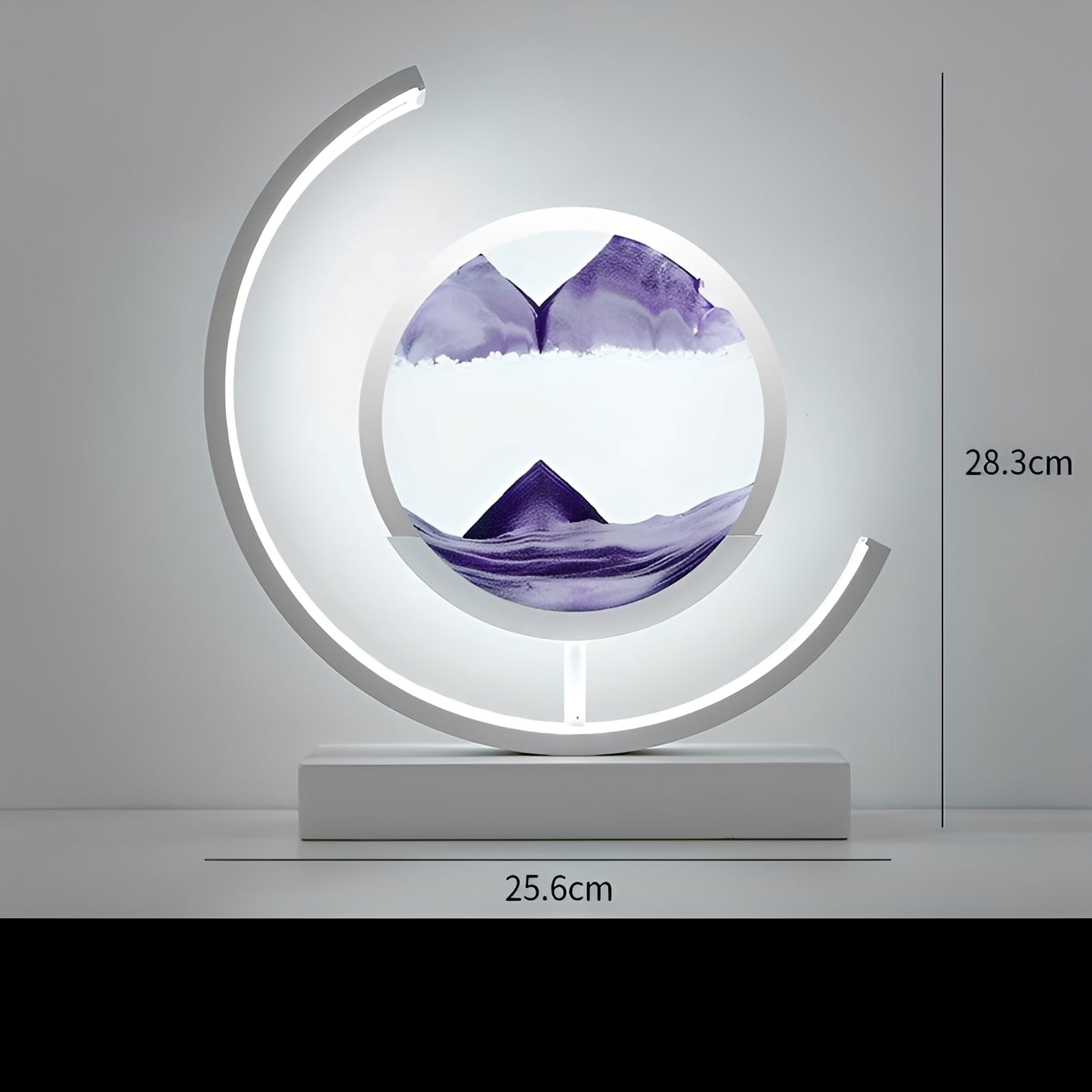 Meilin – Chinesische Glas-Tischlampe im Sanduhr-Design