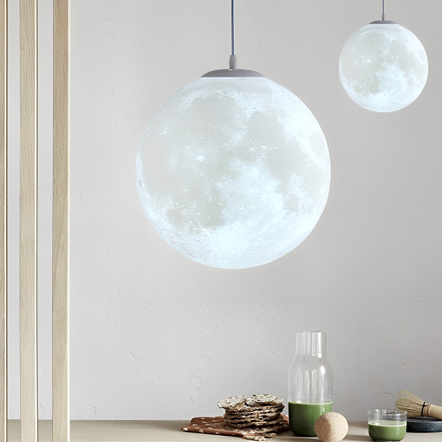 Luna – 3D Mond-Kronleuchter im Modern Minimalist Style