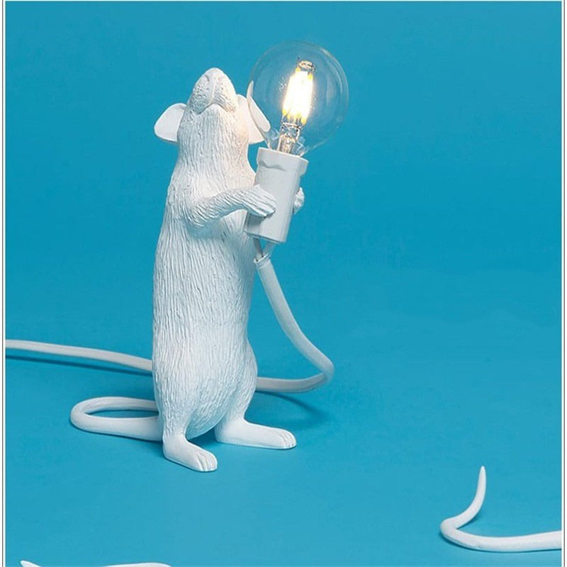 Nilla – Kreative Mini-Mauslampe aus Kunstharz im Nordic-Stil