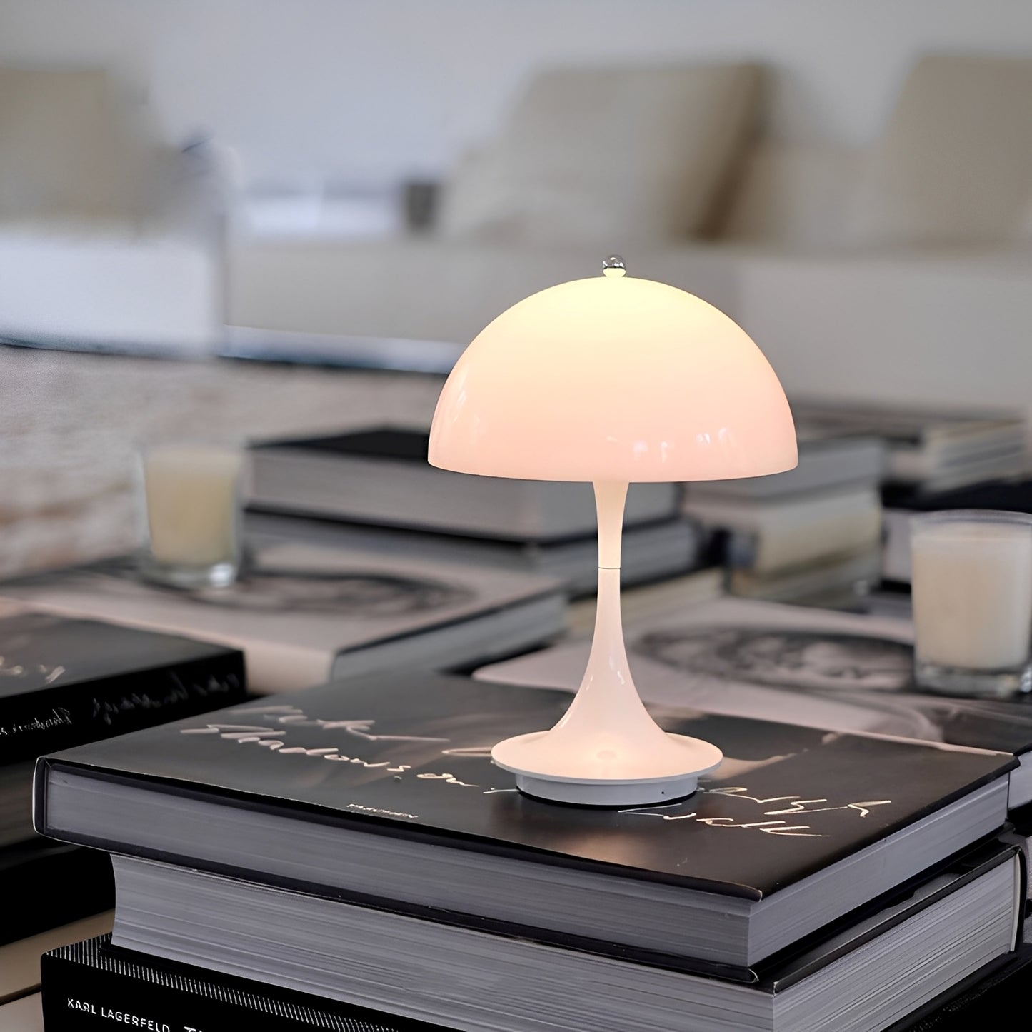 Luma – Kreative Pilz-Tischlampe mit USB-Aufladung