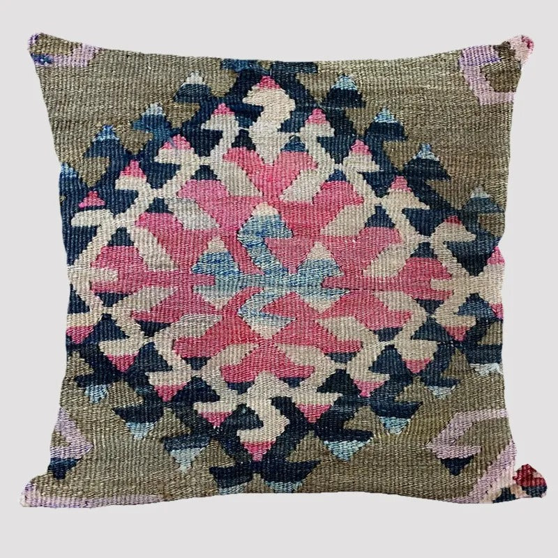 Yara – Boho Kissen mit geometrischem Muster