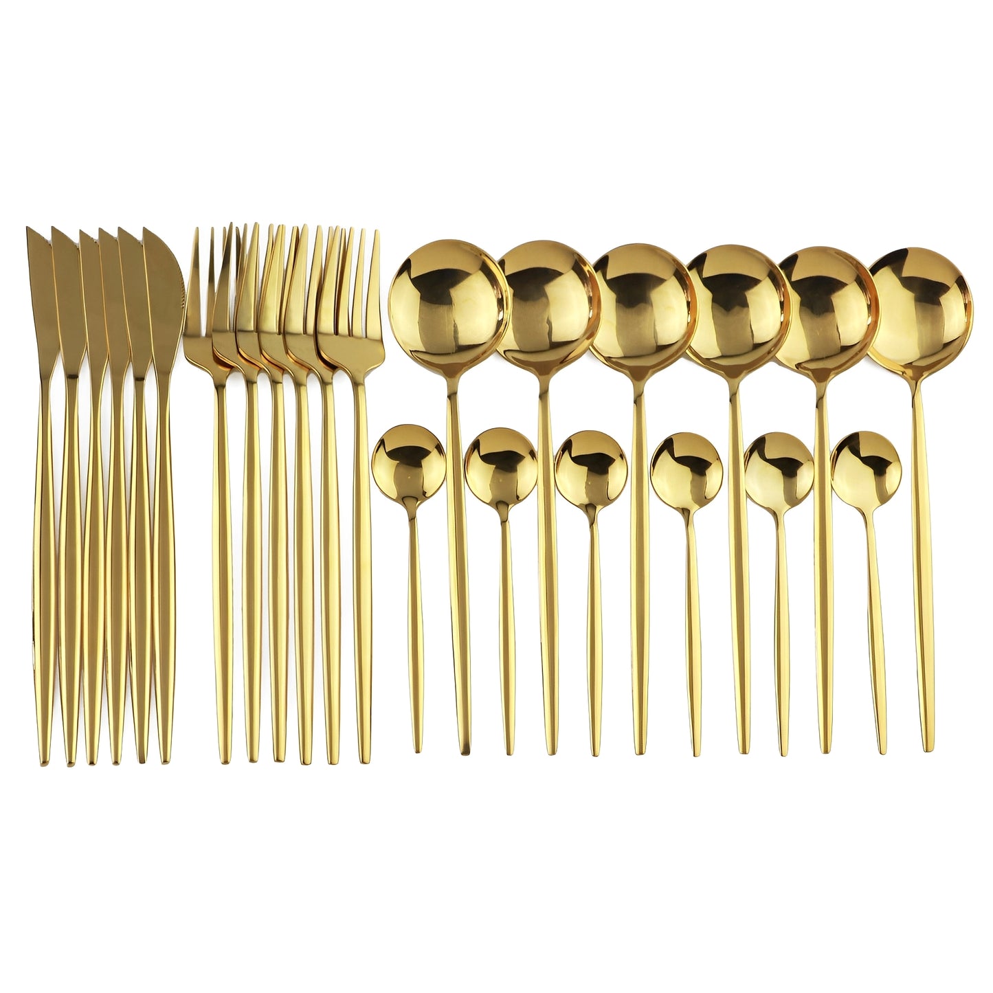 Stellan – 24-teiliges Edelstahl-Besteckset mit Hochglanz-Finish