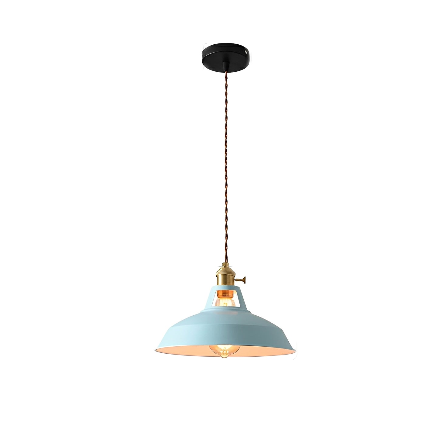 Mella – Industrie-Pendelleuchte im Macaron-Design aus Metall