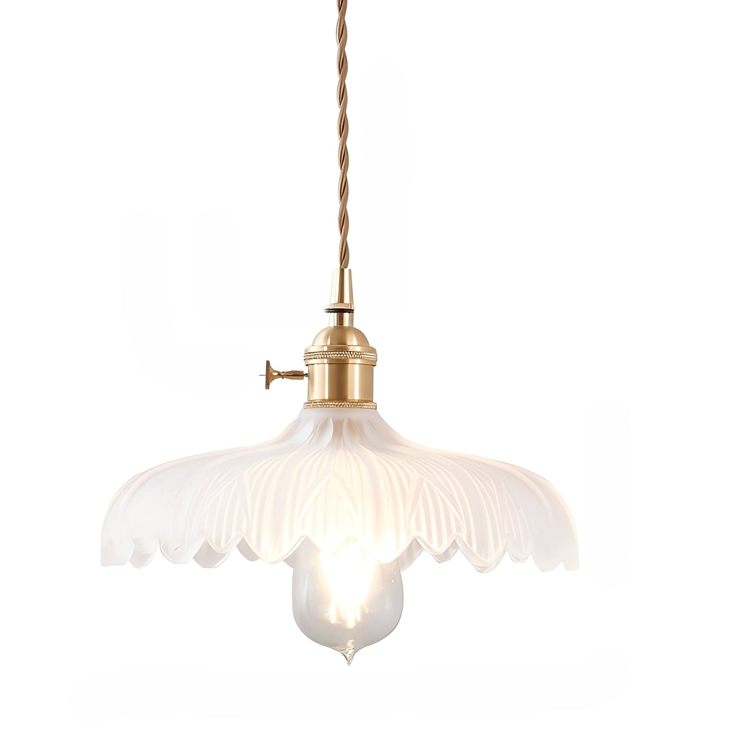 Noelle – Retro Glas-Hängeleuchte