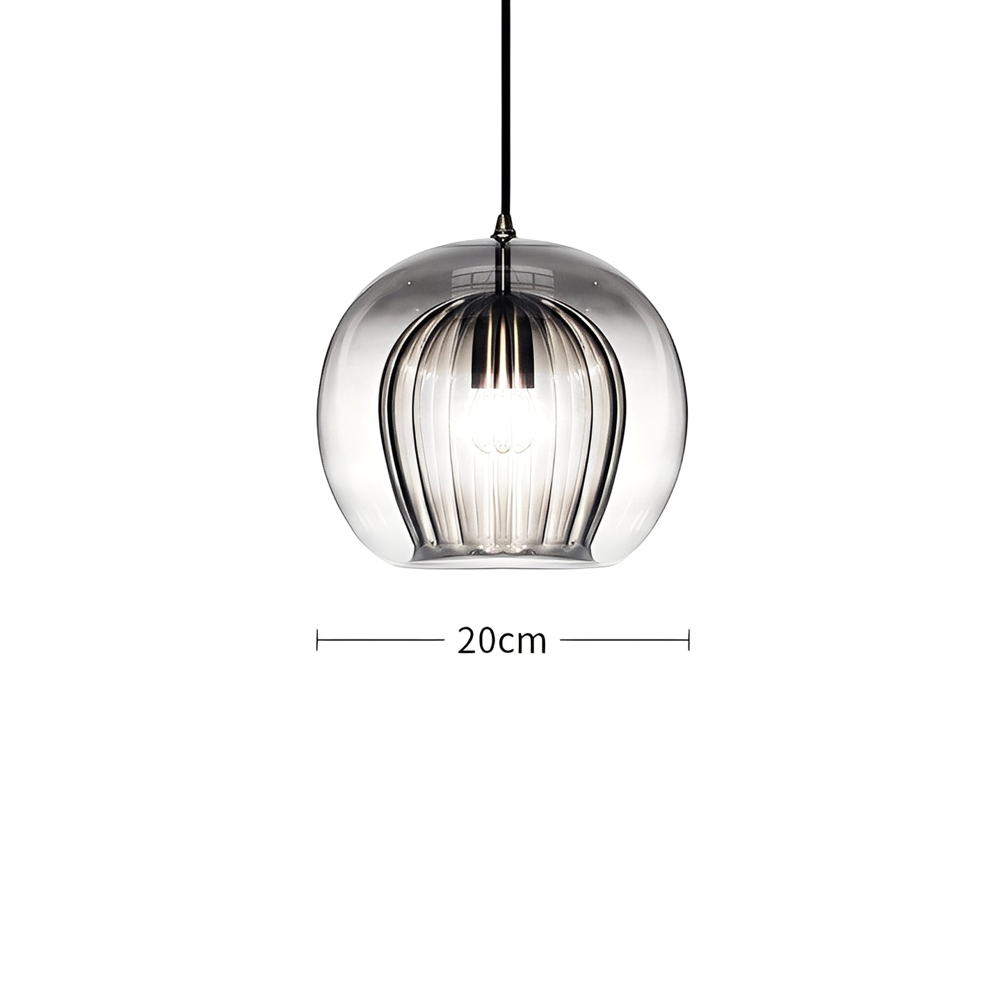 Mira – Schlichte Glas-Pendelleuchte
