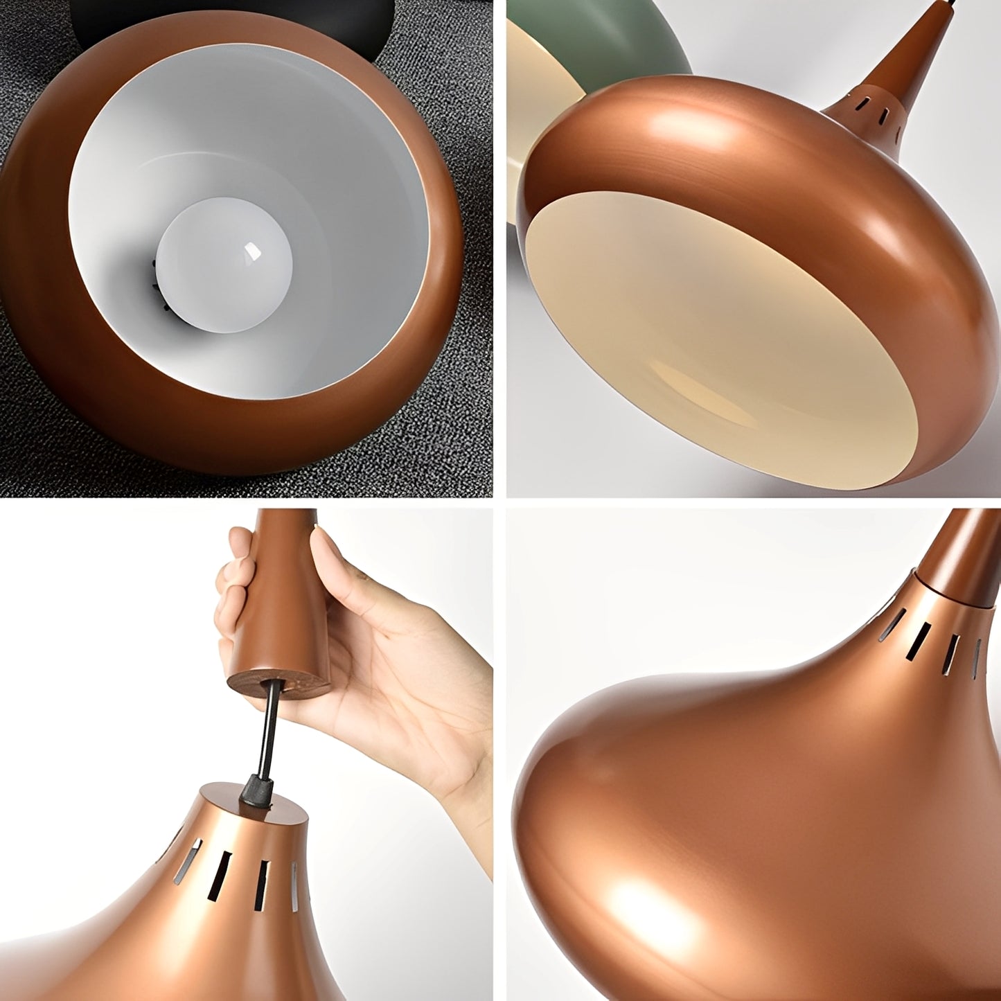 Shaira – Schlichte Holz-LED Pendelleuchte
