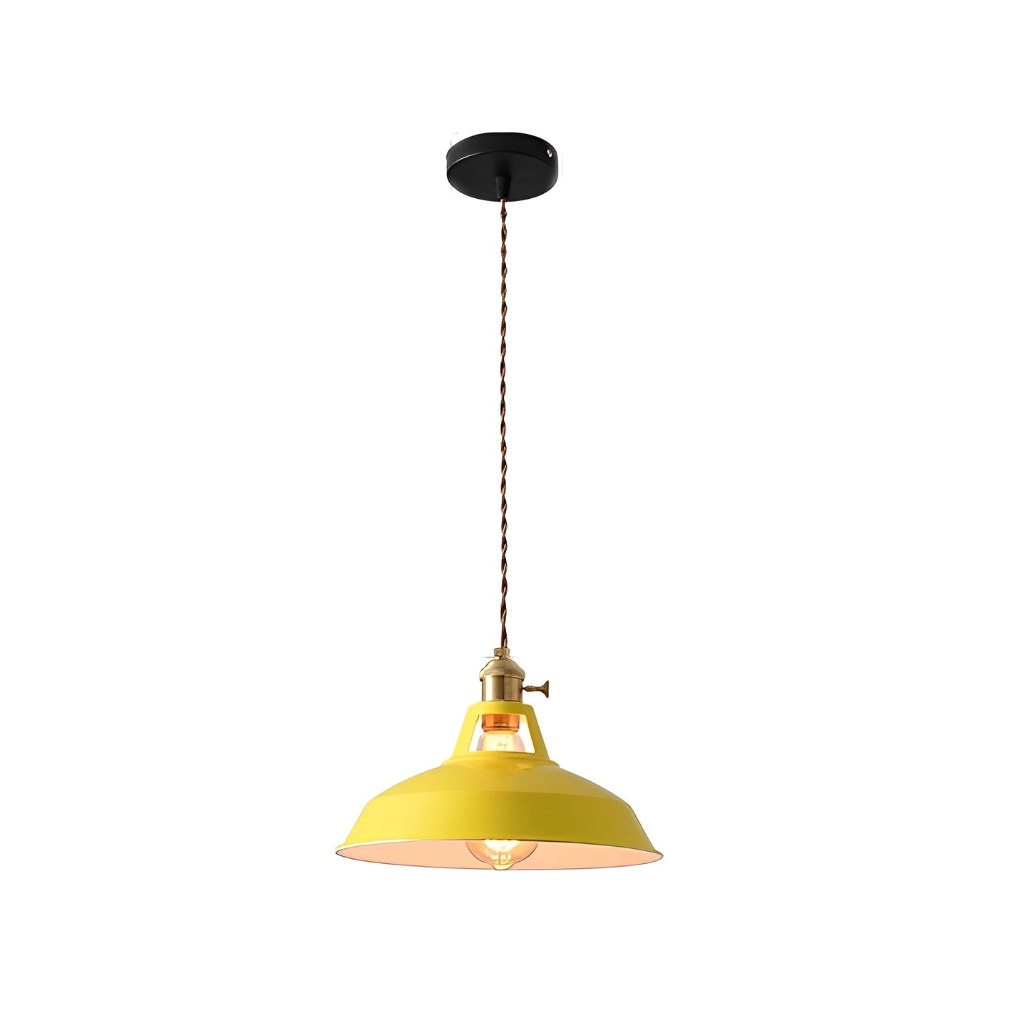 Mella – Industrie-Pendelleuchte im Macaron-Design aus Metall