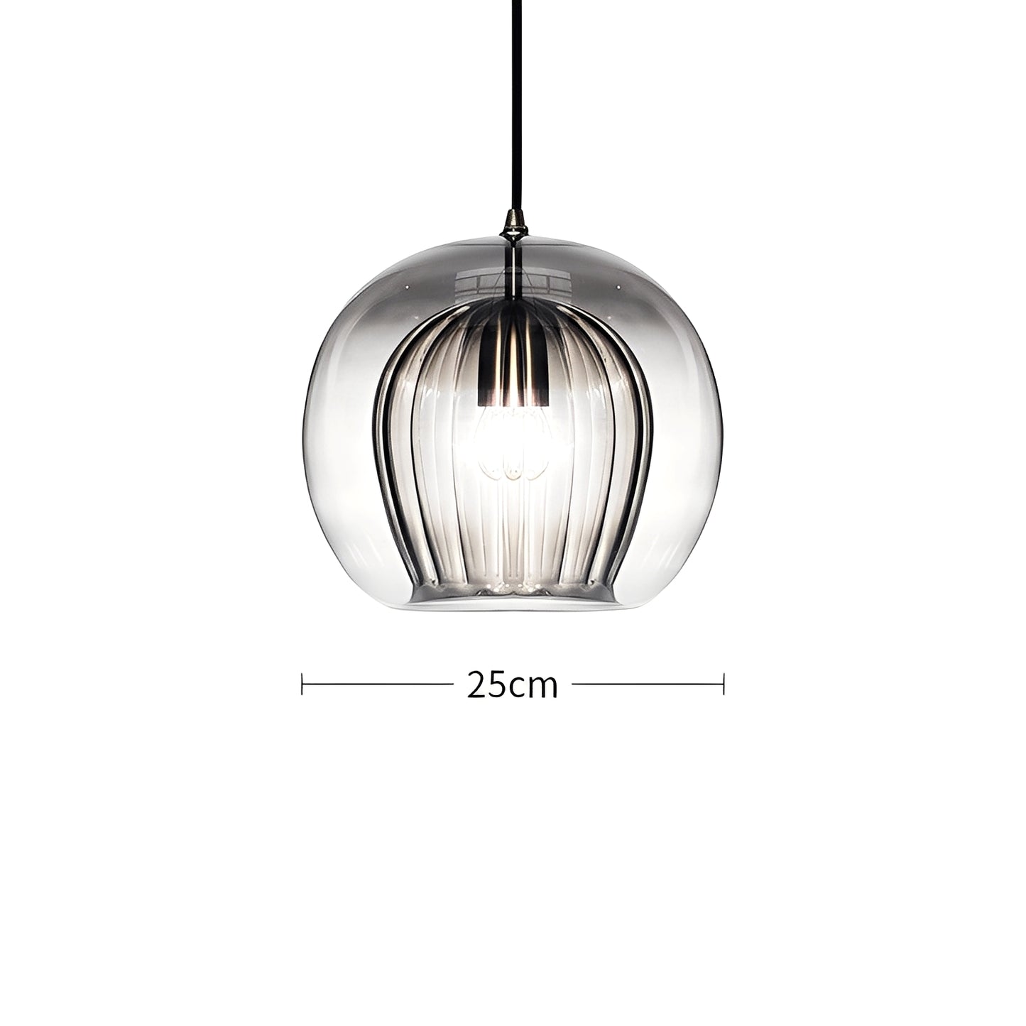 Mira – Schlichte Glas-Pendelleuchte