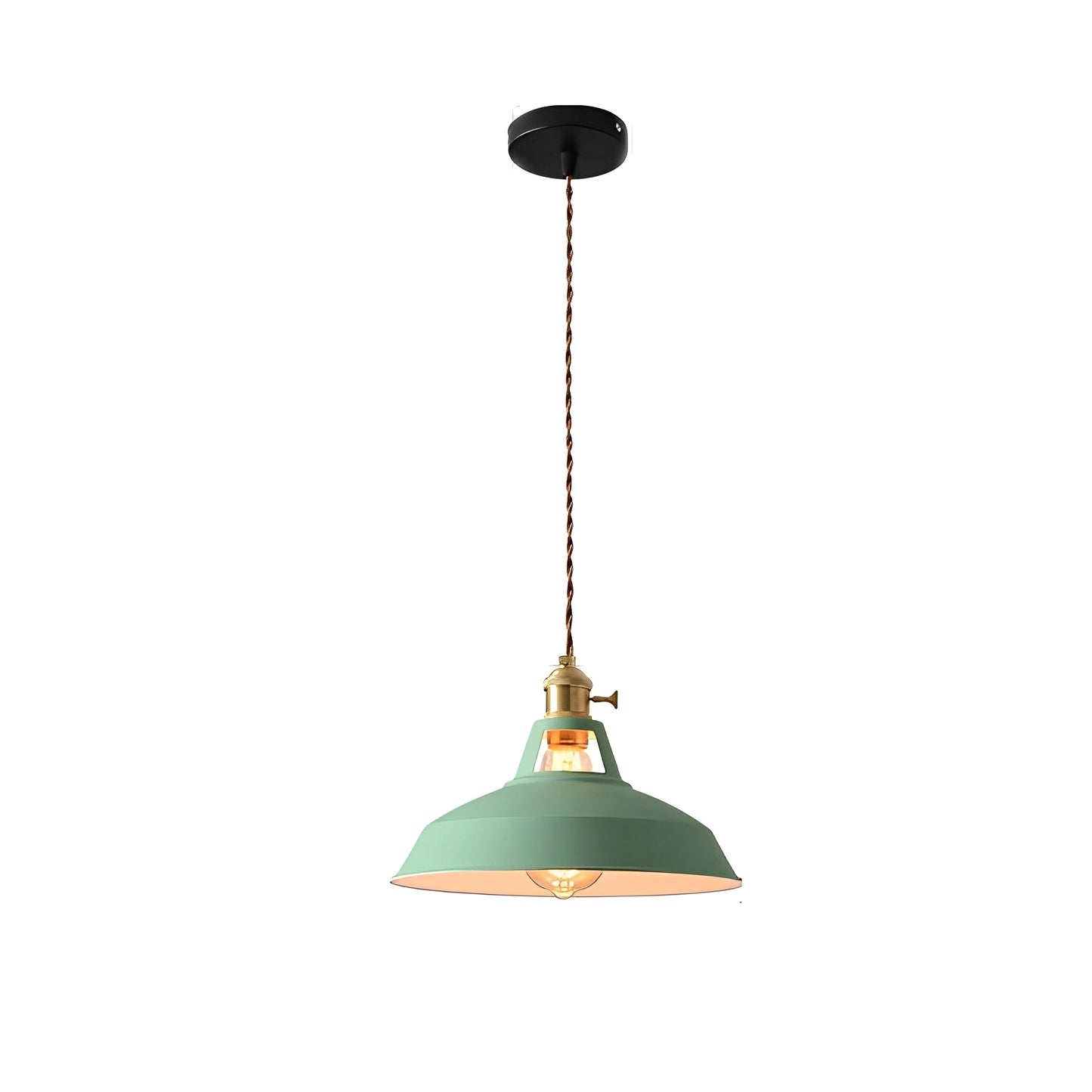Mella – Industrie-Pendelleuchte im Macaron-Design aus Metall