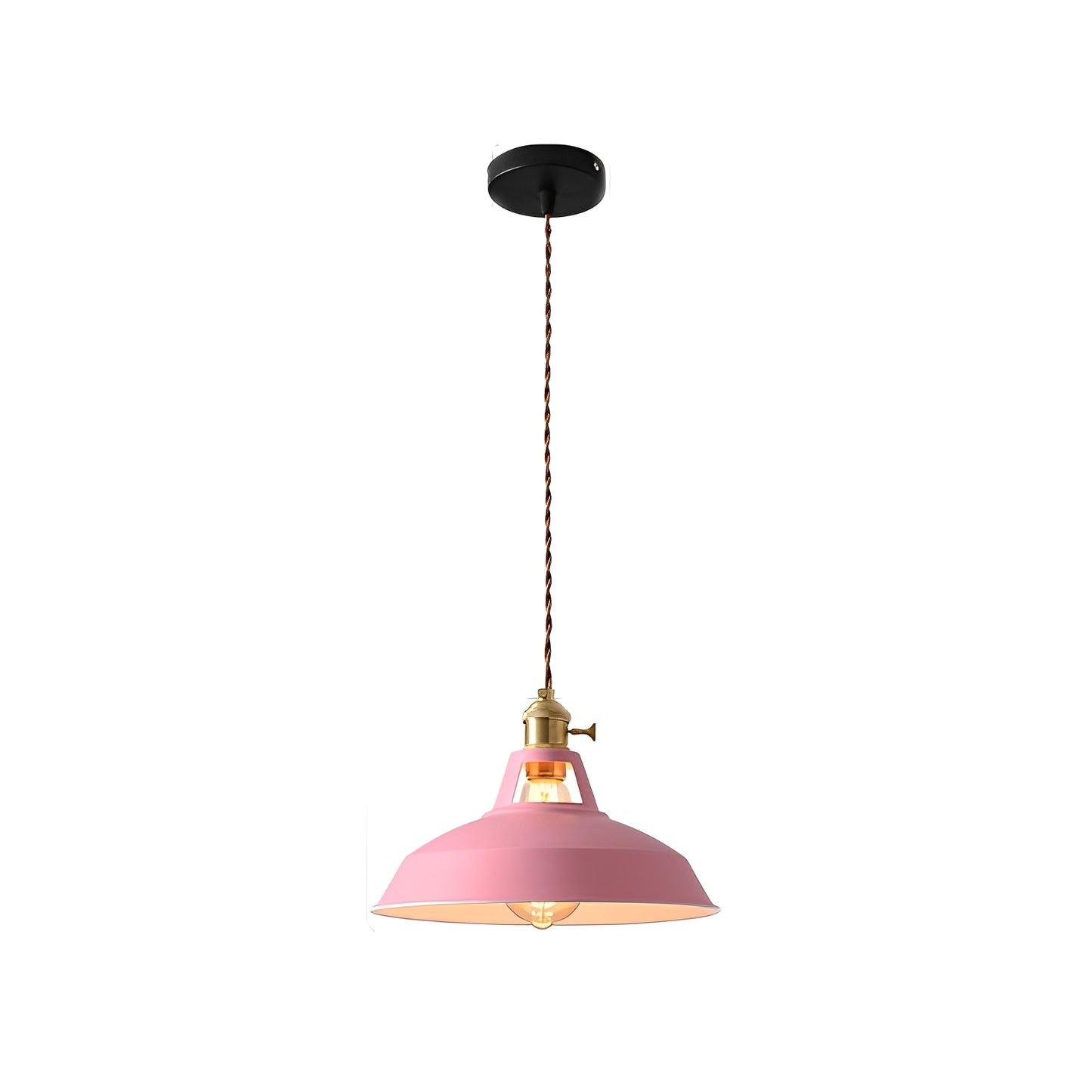 Mella – Industrie-Pendelleuchte im Macaron-Design aus Metall