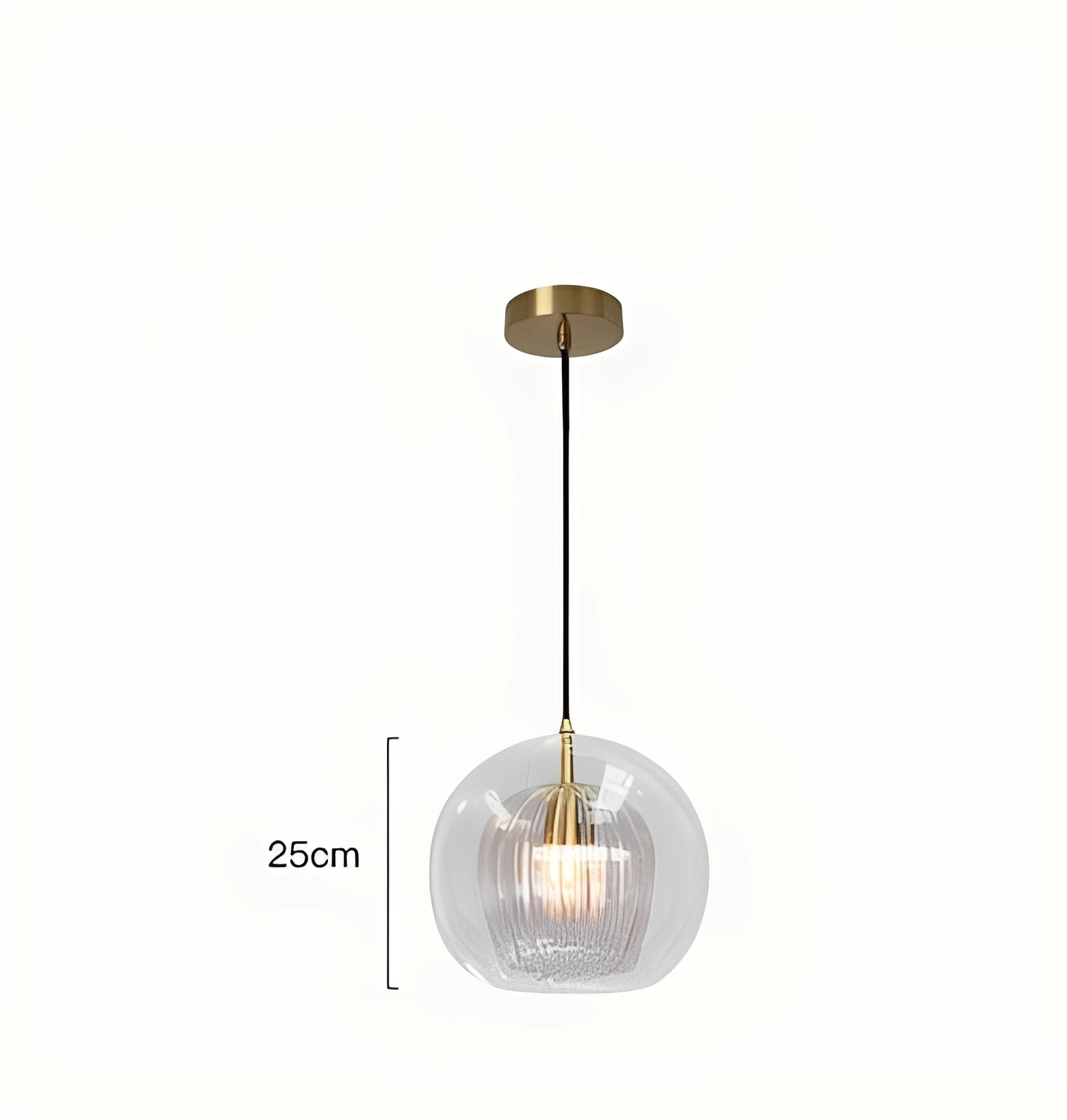 Mira – Schlichte Glas-Pendelleuchte