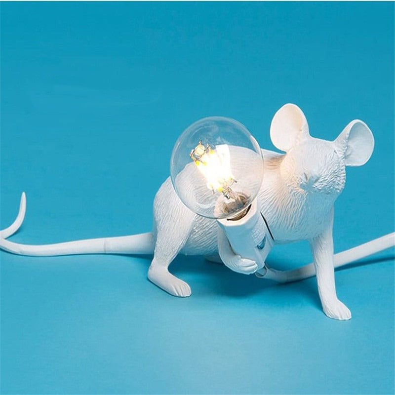 Nilla – Kreative Mini-Mauslampe aus Kunstharz im Nordic-Stil