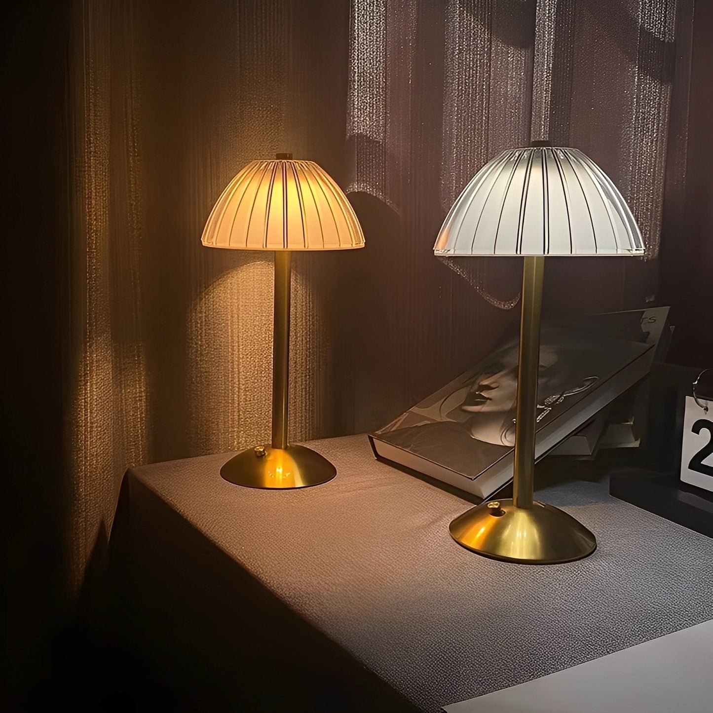 Alessia – Kristall Retro Tischlampe
