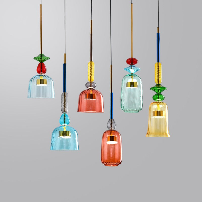 Marlene – Retro Hängeleuchte im Macaron-Design