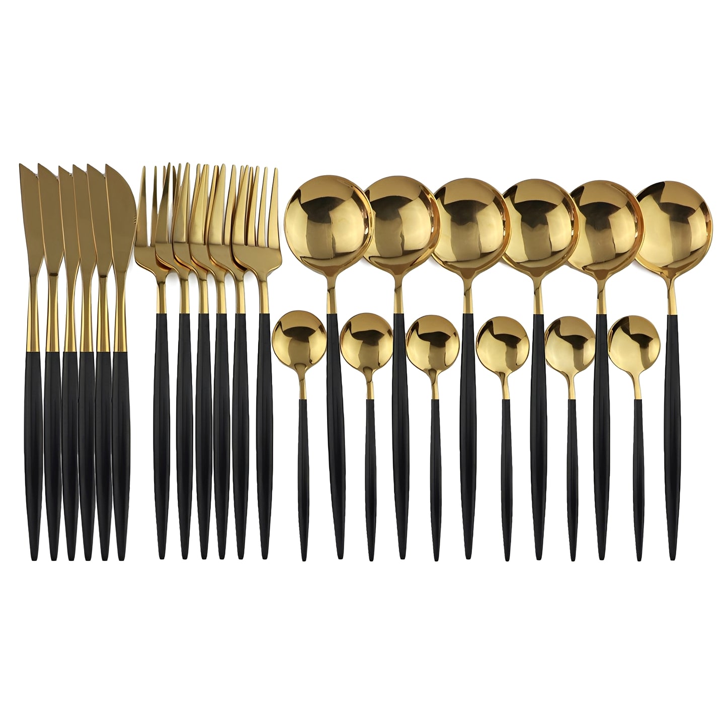 Stellan – 24-teiliges Edelstahl-Besteckset mit Hochglanz-Finish