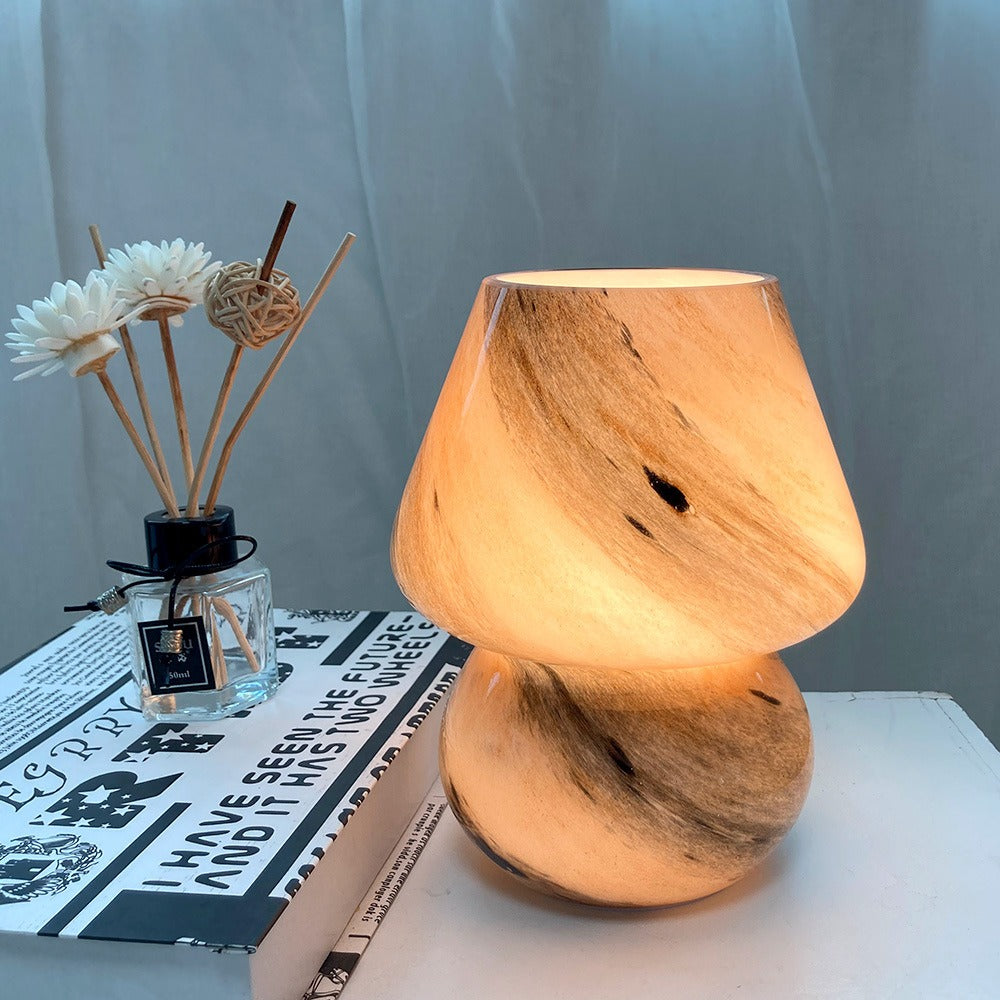 Yuna – Handgefertigte Glas Pilzlampe