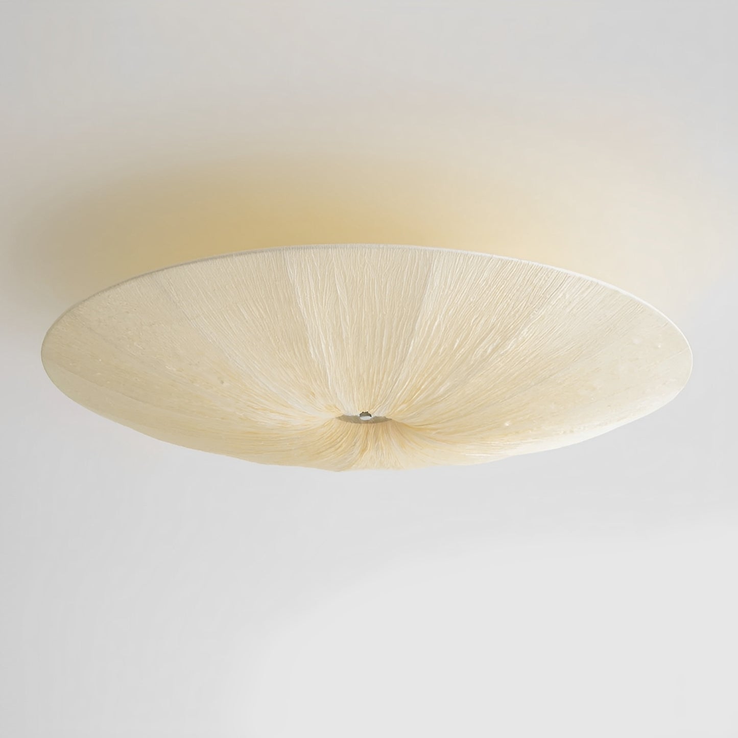 Aiko – Japanischer Stoff-Kronleuchter in Beige